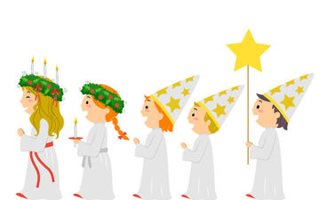 en gruppe barn som holder flagg