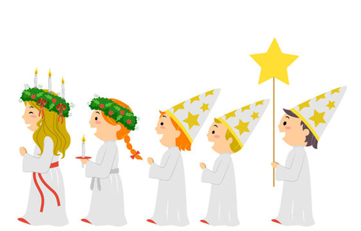 en gruppe barn som holder flagg